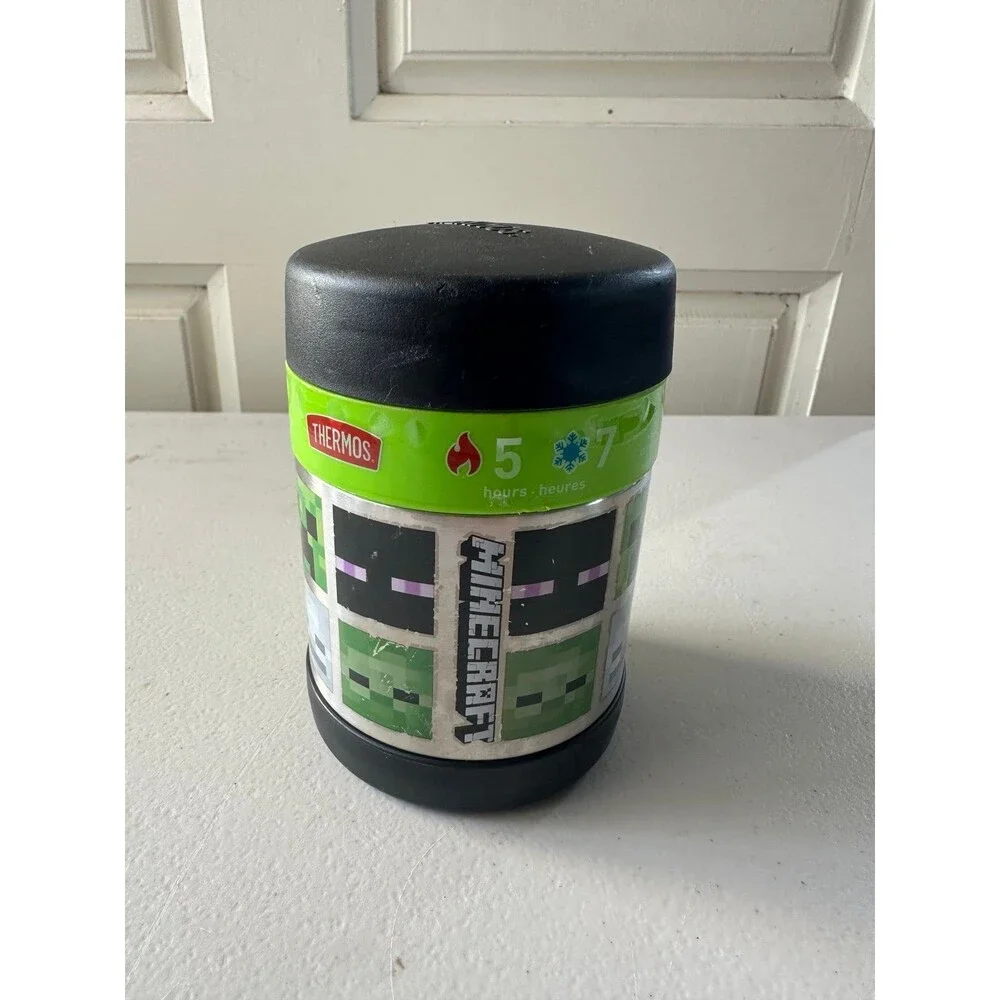 Thermos Kid's Minecraft Funtainer Insulated Stainless Steel Food Jar Container